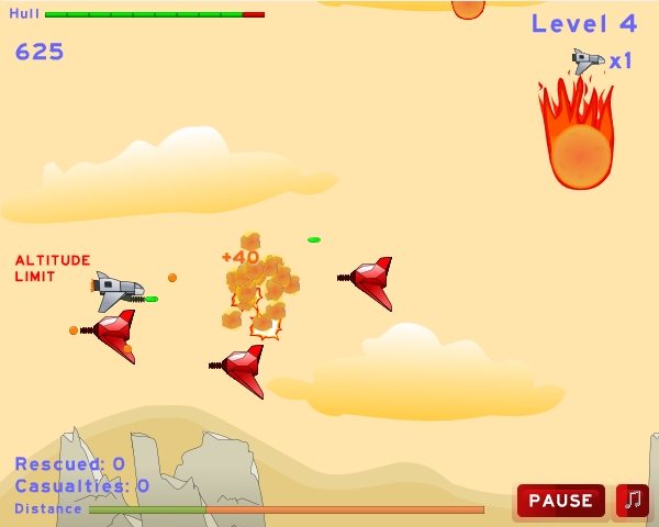 Rescue from Meteorite Shower