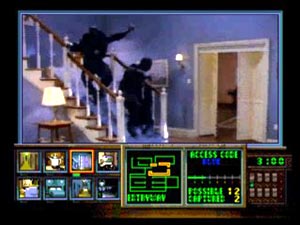 A screenshot from the FMV game Night Trap 2