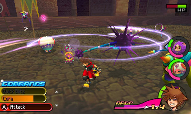 Kingdom Hearts 3D Flowmotion Battle
