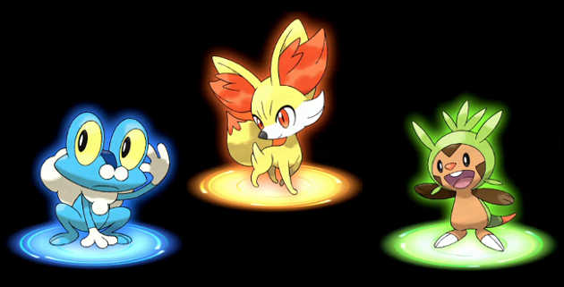 Pokemon X and Y Starters